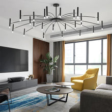 Load image into Gallery viewer, INSPIRA LIFESTYLES - Stratos Radial Modern Chandelier, UNIQUE LIGHT, Sleek Chandelier, SCULPTURAL LIGHT, Nordic Chandelier, MODERN PENDANT LIGHT, Home Lighting, Dining Room Lighting, MODERN CHANDELIER, MINIMALIST LIGHT, MINIMALIST CHANDELIER, METAL CHANDELIER, Luxury Home Chandelier, LIVING ROOM LIGHT, LED CHANDELIER, HOTEL LIGHT,Dining Table Light, Contemporary LED Light, BLACK CHANDELIER, BEDROOM LIGHT, ACCENT LIGHTStatement Light, Art light, Restaurant Light