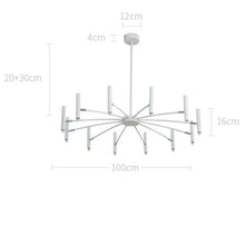 Load image into Gallery viewer, INSPIRA LIFESTYLES - Stratos Radial Modern Chandelier, UNIQUE LIGHT, Sleek Chandelier, SCULPTURAL LIGHT, Nordic Chandelier, MODERN PENDANT LIGHT, Home Lighting, Dining Room Lighting, MODERN CHANDELIER, MINIMALIST LIGHT, MINIMALIST CHANDELIER, METAL CHANDELIER, Luxury Home Chandelier, LIVING ROOM LIGHT, LED CHANDELIER, HOTEL LIGHT,Dining Table Light, Contemporary LED Light, BLACK CHANDELIER, BEDROOM LIGHT, ACCENT LIGHTStatement Light, Art light, Restaurant Light