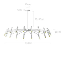 Load image into Gallery viewer, INSPIRA LIFESTYLES - Stratos Radial Modern Chandelier, UNIQUE LIGHT, Sleek Chandelier, SCULPTURAL LIGHT, Nordic Chandelier, MODERN PENDANT LIGHT, Home Lighting, Dining Room Lighting, MODERN CHANDELIER, MINIMALIST LIGHT, MINIMALIST CHANDELIER, METAL CHANDELIER, Luxury Home Chandelier, LIVING ROOM LIGHT, LED CHANDELIER, HOTEL LIGHT,Dining Table Light, Contemporary LED Light, BLACK CHANDELIER, BEDROOM LIGHT, ACCENT LIGHTStatement Light, Art light, Restaurant Light