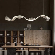 Load image into Gallery viewer, INSPIRA LIFESTYLES - Wave Modern Chandelier Wave Modern Chandelier, modern chandelier, wave chandelier, contemporary lighting, ceiling light fixture, designer chandelier, wave design light, home decor lighting, living room chandelier, dining room chandelier