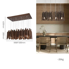 Load image into Gallery viewer, INSPIRA LIFESTYLES | Wood Block Chandelier - WOODEN LIGHT FIXTURE, WOODEN CHANDELIER, WOOD PENDANT LIGHT, WOOD LIGHT, WOOD CHANDELIER, MODERN PENDANT LIGHT, MODERN CHANDELIER, Luxury Pendant Light, LUXURY CHANDELIER, Living Room Chandelier, Kitchen Chandelier, Dining Room Chandelier, Designer Chandelier, Contemporary, BEDROOM LIGHT, LIVING ROOM LIGHT, ACCENT LIGHT, SCULPTURAL LIGHT, FEATURE LIGHT, MODERN LIGHT, RESTAURANT LIGHT, HOTEL LIGHT, UNIQUE LIGHT, Contemporary Lighting Fixture, STAIR LIGHT