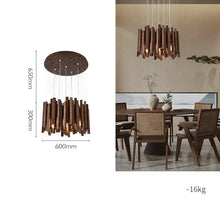 Load image into Gallery viewer, INSPIRA LIFESTYLES | Wood Block Chandelier - WOODEN LIGHT FIXTURE, WOODEN CHANDELIER, WOOD PENDANT LIGHT, WOOD LIGHT, WOOD CHANDELIER, MODERN PENDANT LIGHT, MODERN CHANDELIER, Luxury Pendant Light, LUXURY CHANDELIER, Living Room Chandelier, Kitchen Chandelier, Dining Room Chandelier, Designer Chandelier, Contemporary, BEDROOM LIGHT, LIVING ROOM LIGHT, ACCENT LIGHT, SCULPTURAL LIGHT, FEATURE LIGHT, MODERN LIGHT, RESTAURANT LIGHT, HOTEL LIGHT, UNIQUE LIGHT, Contemporary Lighting Fixture, STAIR LIGHT