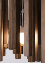 Load image into Gallery viewer, INSPIRA LIFESTYLES | Wood Block Chandelier - WOODEN LIGHT FIXTURE, WOODEN CHANDELIER, WOOD PENDANT LIGHT, WOOD LIGHT, WOOD CHANDELIER, MODERN PENDANT LIGHT, MODERN CHANDELIER, Luxury Pendant Light, LUXURY CHANDELIER, Living Room Chandelier, Kitchen Chandelier, Dining Room Chandelier, Designer Chandelier, Contemporary, BEDROOM LIGHT, LIVING ROOM LIGHT, ACCENT LIGHT, SCULPTURAL LIGHT, FEATURE LIGHT, MODERN LIGHT, RESTAURANT LIGHT, HOTEL LIGHT, UNIQUE LIGHT, Contemporary Lighting Fixture, STAIR LIGHT