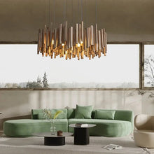 Load image into Gallery viewer, INSPIRA LIFESTYLES | Wood Block Chandelier - WOODEN LIGHT FIXTURE, WOODEN CHANDELIER, WOOD PENDANT LIGHT, WOOD LIGHT, WOOD CHANDELIER, MODERN PENDANT LIGHT, MODERN CHANDELIER, Luxury Pendant Light, LUXURY CHANDELIER, Living Room Chandelier, Kitchen Chandelier, Dining Room Chandelier, Designer Chandelier, Contemporary, BEDROOM LIGHT, LIVING ROOM LIGHT, ACCENT LIGHT, SCULPTURAL LIGHT, FEATURE LIGHT, MODERN LIGHT, RESTAURANT LIGHT, HOTEL LIGHT, UNIQUE LIGHT, Contemporary Lighting Fixture, STAIR LIGHT