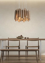 Load image into Gallery viewer, INSPIRA LIFESTYLES | Wood Block Chandelier - WOODEN LIGHT FIXTURE, WOODEN CHANDELIER, WOOD PENDANT LIGHT, WOOD LIGHT, WOOD CHANDELIER, MODERN PENDANT LIGHT, MODERN CHANDELIER, Luxury Pendant Light, LUXURY CHANDELIER, Living Room Chandelier, Kitchen Chandelier, Dining Room Chandelier, Designer Chandelier, Contemporary, BEDROOM LIGHT, LIVING ROOM LIGHT, ACCENT LIGHT, SCULPTURAL LIGHT, FEATURE LIGHT, MODERN LIGHT, RESTAURANT LIGHT, HOTEL LIGHT, UNIQUE LIGHT, Contemporary Lighting Fixture, STAIR LIGHT