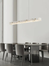 Load image into Gallery viewer, Inspira Lifestyles - White marble linear LED modern chandelier pendant light