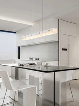 Load image into Gallery viewer, Inspira Lifestyles - White marble linear LED modern chandelier pendant light