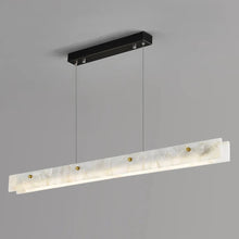 Load image into Gallery viewer, Inspira Lifestyles - White marble linear LED modern chandelier pendant light