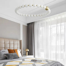 Load image into Gallery viewer, INSPIRA LIFESTYLES - Contemporary Long LED Chandelier, Modern LED Chandelier Light, Elegant Long Pendant Light, Sleek LED Chandelier, Stylish White Ball Chandelier, Contemporary Lighting Fixture, LED Living Room Chandelier, Dining Room LED Light, Bedroom Long Chandelier, Sophisticated LED Illumination, Modern Home Chandelier, Energy-Efficient LED Light