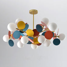 Load image into Gallery viewer, INSPIRA LIFESTYLES - Pop-art Molecular Chandelier - ART, CHANDELIER, COLORFUL, GLOBE LIGHT, LIGHT, LIGHTING, MODERN, PENDANT