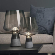 Load image into Gallery viewer, INSPIRA LIFESTYLES - Vision Cement Table Lamp - BEDROOM LIGHT, BEDSIDE LIGHT, GLASS SHADE, LAMP, LIGHT FIXTURE, LIGHTING, LIGHTS, LIVING ROOM LIGHT, SCULPTURAL LIGHT