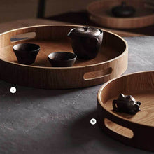 Load image into Gallery viewer, INSPIRA LIFESTYLES - Manchurian Ash Wood Trays - DECOR, DISHES, KITCHEN, ORGANISER, OVAL TRAY, PLATTER, RECTANGULAR TRAY, ROUND TRAY, SERVER, SERVING TRAY, TABLEWARE, TRAY, WOOD