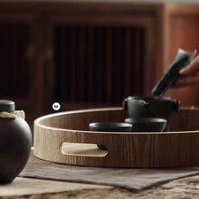 Load image into Gallery viewer, INSPIRA LIFESTYLES - Manchurian Ash Wood Trays - DECOR, DISHES, KITCHEN, ORGANISER, OVAL TRAY, PLATTER, RECTANGULAR TRAY, ROUND TRAY, SERVER, SERVING TRAY, TABLEWARE, TRAY, WOOD