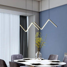 Load image into Gallery viewer, INSPIRA LIFESTYLES - Directions Minimalist Chandelier - ACCENT LIGHT, BOARDROOM LIGHT, CHANDELIER, DINING LIGHT, FEATURE LIGHT, GEOMETRIC LIGHT, HANGING LIGHT, LED LIGHT, LIGHT, LIGHT FIXTURE, LIGHTING, LIGHTS, LINEAR LIGHT, MINIMAL LIGHT FIXTURE, MODERN CHANDELIER, PENDANT LIGHT, RESTAURANT LIGHT, SCULPTURAL LIGHT