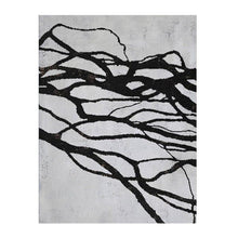 Load image into Gallery viewer, INSPIRA LIFESTYLES - Fiore Abstract Oil Painting - ABSTRACT ART, ART, BLACK AND WHITE ART, BLACK AND WHITE PAINTING, CANVAS ART, CONTEMPORARY ART, CONTEMPORARY PAINTING, FRAMED ART, HANGING ART, LARGE PAINTING, LARGE SCALE PAINTING, MODERN ART, MODERN MINIMALIST ART, OIL PAINTING, PAINTING, UNFRAMED ART, WALL ART