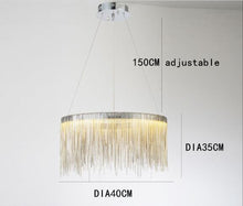 Load image into Gallery viewer, Metal Tassel Chandelier