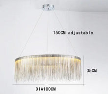 Load image into Gallery viewer, Metal Tassel Chandelier
