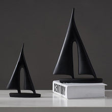 Load image into Gallery viewer, INSPIRA LIFESTYLES - Abstract Sailboat Sculpture - ACCESSORIES, ART, BLACK AND WHITE, DECOR, DECORATION, DECORATIVE, MODERN, SCULPTURE