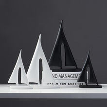 Load image into Gallery viewer, INSPIRA LIFESTYLES - Abstract Sailboat Sculpture - ACCESSORIES, ART, BLACK AND WHITE, DECOR, DECORATION, DECORATIVE, MODERN, SCULPTURE