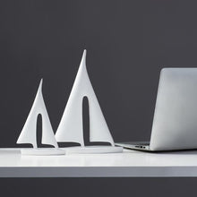 Load image into Gallery viewer, INSPIRA LIFESTYLES - Abstract Sailboat Sculpture - ACCESSORIES, ART, BLACK AND WHITE, DECOR, DECORATION, DECORATIVE, MODERN, SCULPTURE