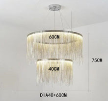 Load image into Gallery viewer, Metal Tassel Chandelier