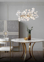 Load image into Gallery viewer, INSPIRA LIFESTYLES - Sculptural Leaf Chandelier - ACCENT LIGHT, BEDROOM LIGHT, BRANCH LIGHT, CHANDELIER, DINING LIGHT, FEATURE LIGHT, HANGING LIGHT, LIGHT, LIGHT FIXTURE, LIGHTING, LIGHTS, LINEAR LIGHT, LIVING ROOM LIGHT, PENDANT LIGHT, RESTAURANT LIGHT, SCULPTURAL LIGHT, TREE LIGHT