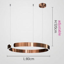 Load image into Gallery viewer, INSPIRA LIFESTYLES - Cuff Circular Pendant - ABSTRACT, HANGING RING LIGHT, LED, LED CHANDELIER, LED LIGHT, LED LIGHT RING, LIGHT, LIGHT FIXTURE, LIGHTING, LIGHTS, MINIMALIST LIGHT, MODERN CHANDLIER, MODERN PENDANT LIGHT, SCULPTURAL LIGHT, SIMPLE DESIGN