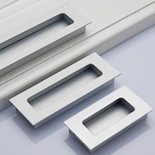 Load image into Gallery viewer, INSPIRA LIFESTYLES - Lui Recessed Box Handles - BOX PULLS, CABINET HARDWARE, DOOR PULLS, DRAWER PULLS, FLUSH DOOR HARDWARE, FLUSH HARDWARE, FURNITURE HANDLES, HARDWARE, RECESSED HARDWARE, SLIDING DOOR HANDLES, SLIDING DOOR HARDWARE