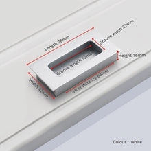 Load image into Gallery viewer, INSPIRA LIFESTYLES - Lui Recessed Box Handles - BOX PULLS, CABINET HARDWARE, DOOR PULLS, DRAWER PULLS, FLUSH DOOR HARDWARE, FLUSH HARDWARE, FURNITURE HANDLES, HARDWARE, RECESSED HARDWARE, SLIDING DOOR HANDLES, SLIDING DOOR HARDWARE