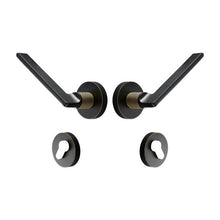 Load image into Gallery viewer, INSPIRA LIFESTYLES - Lyle Door Lever Sets - DOOR FURNITURE, DOOR HARDWARE, DOOR LEVER, DOOR LOCK KEY, DOOR LOCK SET, DOOR PULL, DOOR PULLS, LEVER, LEVER DOOR HANDLE, LEVER LOCK SET, MODERN DOOR HANDLES, MORTISE LOCK, POST MODERN DOOR HANDLES, THUMB TURN LOCK, TUBULAR COIN LOCK
