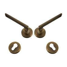Load image into Gallery viewer, INSPIRA LIFESTYLES - Lyle Door Lever Sets - DOOR FURNITURE, DOOR HARDWARE, DOOR LEVER, DOOR LOCK KEY, DOOR LOCK SET, DOOR PULL, DOOR PULLS, LEVER, LEVER DOOR HANDLE, LEVER LOCK SET, MODERN DOOR HANDLES, MORTISE LOCK, POST MODERN DOOR HANDLES, THUMB TURN LOCK, TUBULAR COIN LOCK