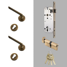Load image into Gallery viewer, INSPIRA LIFESTYLES - Lyle Door Lever Sets - DOOR FURNITURE, DOOR HARDWARE, DOOR LEVER, DOOR LOCK KEY, DOOR LOCK SET, DOOR PULL, DOOR PULLS, LEVER, LEVER DOOR HANDLE, LEVER LOCK SET, MODERN DOOR HANDLES, MORTISE LOCK, POST MODERN DOOR HANDLES, THUMB TURN LOCK, TUBULAR COIN LOCK