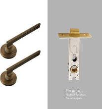 Load image into Gallery viewer, INSPIRA LIFESTYLES - Lyle Door Lever Sets - DOOR FURNITURE, DOOR HARDWARE, DOOR LEVER, DOOR LOCK KEY, DOOR LOCK SET, DOOR PULL, DOOR PULLS, LEVER, LEVER DOOR HANDLE, LEVER LOCK SET, MODERN DOOR HANDLES, MORTISE LOCK, POST MODERN DOOR HANDLES, THUMB TURN LOCK, TUBULAR COIN LOCK