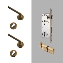 Load image into Gallery viewer, INSPIRA LIFESTYLES - Lyle Door Lever Sets - DOOR FURNITURE, DOOR HARDWARE, DOOR LEVER, DOOR LOCK KEY, DOOR LOCK SET, DOOR PULL, DOOR PULLS, LEVER, LEVER DOOR HANDLE, LEVER LOCK SET, MODERN DOOR HANDLES, MORTISE LOCK, POST MODERN DOOR HANDLES, THUMB TURN LOCK, TUBULAR COIN LOCK