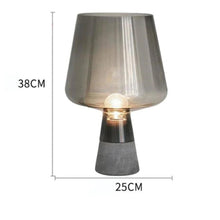 Load image into Gallery viewer, INSPIRA LIFESTYLES - Vision Cement Table Lamp - BEDROOM LIGHT, BEDSIDE LIGHT, GLASS SHADE, LAMP, LIGHT FIXTURE, LIGHTING, LIGHTS, LIVING ROOM LIGHT, SCULPTURAL LIGHT