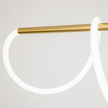 Load image into Gallery viewer, INSPIRA LIFESTYLES - Linear Rope Chandelier - ACCENT LIGHT, LED, LED CHANDELIER, LED LIGHT, LED ROPE CHANDELIER, LIGHT, LIGHT FIXTURE, LIGHTING, LIGHTS, MINIMALIST LIGHT, MODERN CHANDELIER, MODERN PENDANT LIGHT, SCULPTURAL LIGHT, SIMPLE DESIGN