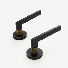 Load image into Gallery viewer, INSPIRA LIFESTYLES - Lyle Door Lever Sets - DOOR FURNITURE, DOOR HARDWARE, DOOR LEVER, DOOR LOCK KEY, DOOR LOCK SET, DOOR PULL, DOOR PULLS, LEVER, LEVER DOOR HANDLE, LEVER LOCK SET, MODERN DOOR HANDLES, MORTISE LOCK, POST MODERN DOOR HANDLES, THUMB TURN LOCK, TUBULAR COIN LOCK