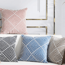 Load image into Gallery viewer, INSPIRA LIFESTYLES - Art Deco Velvet Embroidered Pillow - ACCENT PILLOW, ACCESSORIES, ART DECO, BED PILLOW, CHAIR PILLOW, COTTON, DECORATIVE PILLOW, EMBROIDERED, HOME ACCESSORIES, PILLOW, SOFA PILLOW, SOFTGOODS, VELVET