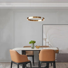 Load image into Gallery viewer, INSPIRA LIFESTYLES - Cuff Circular Pendant - ABSTRACT, HANGING RING LIGHT, LED, LED CHANDELIER, LED LIGHT, LED LIGHT RING, LIGHT, LIGHT FIXTURE, LIGHTING, LIGHTS, MINIMALIST LIGHT, MODERN CHANDLIER, MODERN PENDANT LIGHT, SCULPTURAL LIGHT, SIMPLE DESIGN