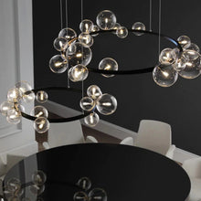 Load image into Gallery viewer, INSPIRA LIFESTYLES - Bubbles Ring Chandelier - ABSTRACT LIGHT, ACCENT LIGHT, BUBBLE CHANDELIER, BUBBLE LIGHT, CHANDELIER, GLASS GLOBE CHANDELIER, GLOBE CHANDELIER, LED CHANDELIER, LED LIGHT, LIGHT, LIGHT FIXTURE, LIGHTING, LIGHTS, MODERN CHANDELIER, MODERN PENDANT, PENDANT LIGHT, SCULPTURAL LIGHT