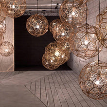Load image into Gallery viewer, INSPIRA LIFESTYLES - Metal Etch Web Pendant - ACCENT LIGHT, CHANDELIER, ETCH WEB LIGHT, LIGHT, LIGHT FIXTURE, LIGHTING, LIGHTS, METAL MESH LIGHT, MODERN CHANDELIER, PENDANT, PENDANT LIGHT, RESTAURANT LIGHT, TOM DIXON LIGHT