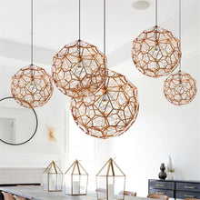 Load image into Gallery viewer, INSPIRA LIFESTYLES - Metal Etch Web Pendant - ACCENT LIGHT, CHANDELIER, ETCH WEB LIGHT, LIGHT, LIGHT FIXTURE, LIGHTING, LIGHTS, METAL MESH LIGHT, MODERN CHANDELIER, PENDANT, PENDANT LIGHT, RESTAURANT LIGHT, TOM DIXON LIGHT