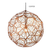 Load image into Gallery viewer, INSPIRA LIFESTYLES - Metal Etch Web Pendant - ACCENT LIGHT, CHANDELIER, ETCH WEB LIGHT, LIGHT, LIGHT FIXTURE, LIGHTING, LIGHTS, METAL MESH LIGHT, MODERN CHANDELIER, PENDANT, PENDANT LIGHT, RESTAURANT LIGHT, TOM DIXON LIGHT