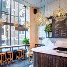 Load image into Gallery viewer, INSPIRA LIFESTYLES - Metal Etch Web Pendant - ACCENT LIGHT, CHANDELIER, ETCH WEB LIGHT, LIGHT, LIGHT FIXTURE, LIGHTING, LIGHTS, METAL MESH LIGHT, MODERN CHANDELIER, PENDANT, PENDANT LIGHT, RESTAURANT LIGHT, TOM DIXON LIGHT