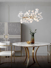 Load image into Gallery viewer, INSPIRA LIFESTYLES - Sculptural Leaf Chandelier - ACCENT LIGHT, BEDROOM LIGHT, BRANCH LIGHT, CHANDELIER, DINING LIGHT, FEATURE LIGHT, HANGING LIGHT, LIGHT, LIGHT FIXTURE, LIGHTING, LIGHTS, LINEAR LIGHT, LIVING ROOM LIGHT, PENDANT LIGHT, RESTAURANT LIGHT, SCULPTURAL LIGHT, TREE LIGHT
