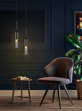 Load image into Gallery viewer, INSPIRA LIFESTYLES - Kaisa Black Glass Pendant - BLACK GLASS PENDANT LIGHT, HANGING LIGHT, LIGHT, LIGHT FIXTURE, LIGHTING, MODERN PENDANT LIGHT, PENDANT, PENDANT LIGHT, WALL LIGHT, WALL SCONCE