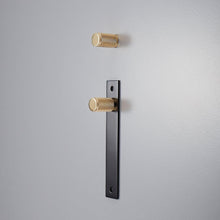 Load image into Gallery viewer, INSPIRA LIFESTYLES - Maxx Knob & Pull Handles - BLACK AND GOLD PULLS, BRASS HARDWARE, CABINET HARDWARE, CABINET PULL, CLOSET PULL, DOOR PULL, DOOR PULLS, DRAWER PULL, DRAWER PULLS, FURNITURE HANDLES, FURNITURE KNOBS, HARDWARE, KNOBS, KNURLED DOOR PULLS, KNURLED DRAWER PULLS, MATTE BLACK HARDWARE, PULLS