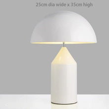 Load image into Gallery viewer, INSPIRA LIFESTYLES - Metal Mushroom Table Lamp - ACCENT LIGHT, ATOLLO TABLE LAMP, BEDROOM LIGHT, BEDSIDE LIGHT, DESK LAMP, DOME LIGHT, LIGHT, LIGHTING, LIGHTS, LIVING ROOM LIGHT, METAL TABLE LAMP, MUSHROOM LAMP, POST MODERN, RETRO TABLE LAMP, TABLE LAMP, Vico Magistretti