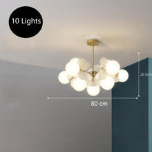 Load image into Gallery viewer, INSPIRA LIFESTYLES - Pop-Art Monochrome Chandelier - CHANDELIER, GLASS GLOBE CHANDELIER, GLOBE CHANDELIER, GLOBE LIGHT, LIGHT, LIGHT FIXTURE, LIGHTING, MODERN CHANDELIER, MODERN CHANDLIER, MODERN PENDANT, PENDANT, POP ART, SPUTNIK CHANDELIER
