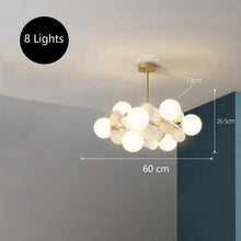 Load image into Gallery viewer, INSPIRA LIFESTYLES - Pop-Art Monochrome Chandelier - CHANDELIER, GLASS GLOBE CHANDELIER, GLOBE CHANDELIER, GLOBE LIGHT, LIGHT, LIGHT FIXTURE, LIGHTING, MODERN CHANDELIER, MODERN CHANDLIER, MODERN PENDANT, PENDANT, POP ART, SPUTNIK CHANDELIER